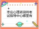 枣庄心理咨询师考试指导中心哪里有