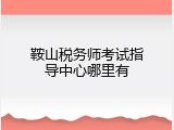 鞍山税务师考试指导中心哪里有