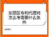 东丽区专利代理师怎么考需要什么条件