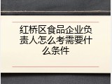 红桥区食品企业负责人怎么考需要什么条件