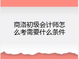 商洛初级会计师怎么考需要什么条件