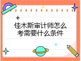 佳木斯审计师怎么考需要什么条件