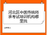 河北区中医传统师承考试培训机构哪里找
