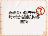 嘉峪关中医专长医师考试培训机构哪里找