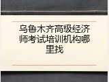 乌鲁木齐高级经济师考试培训机构哪里找