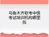 乌鲁木齐软考中级考试培训机构哪里找