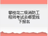攀枝花二级消防工程师考试去哪里线下报名