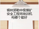 锡林郭勒中级煤矿安全工程师培训机构哪个最好