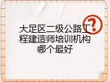 大足区二级公路工程建造师培训机构哪个最好
