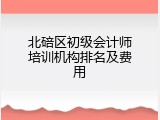 北碚区初级会计师培训机构排名及费用