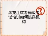 黑龙江软考高级考试培训如何挑选机构