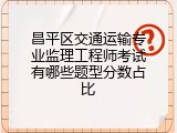 昌平区交通运输专业监理工程师考试有哪些题型分数占比