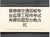 景德镇交通运输专业监理工程师考试有哪些题型分数占比