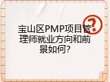 宝山区PMP项目管理师就业方向和前景如何？