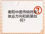 衡阳中医传统师承就业方向和前景如何？