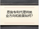 恩施专利代理师就业方向和前景如何？