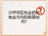 沙坪坝区执业药师就业方向和前景如何？