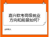 嘉兴软考高级就业方向和前景如何？