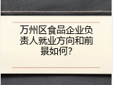 万州区食品企业负责人就业方向和前景如何？