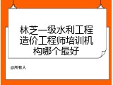 林芝一级水利工程造价工程师培训机构哪个最好
