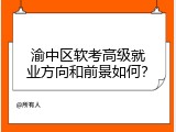 渝中区软考高级就业方向和前景如何？