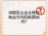 涪陵区企业合规师就业方向和前景如何？