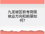 九龙坡区软考高级就业方向和前景如何？