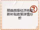 那曲高级经济师最新补贴政策详情分析