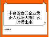 丰台区食品企业负责人成绩大概什么时候出来