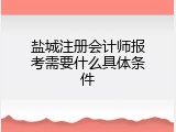 盐城注册会计师报考需要什么具体条件