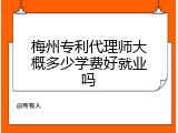 梅州专利代理师大概多少学费好就业吗