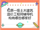 松原一级土木建筑造价工程师辅导机构有哪些哪家好