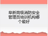 阜新高级消防安全管理员培训机构哪个最好