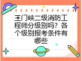 三门峡二级消防工程师分级别吗？各个级别报考条件有哪些