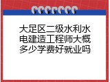 大足区二级水利水电建造工程师大概多少学费好就业吗