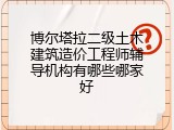 博尔塔拉二级土木建筑造价工程师辅导机构有哪些哪家好