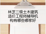 林芝二级土木建筑造价工程师辅导机构有哪些哪家好