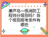 葫芦岛一级消防工程师分级别吗？各个级别报考条件有哪些