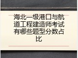 海北一级港口与航道工程建造师考试有哪些题型分数占比