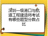 深圳一级港口与航道工程建造师考试有哪些题型分数占比