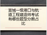 宣城一级港口与航道工程建造师考试有哪些题型分数占比