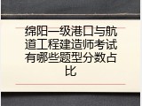 绵阳一级港口与航道工程建造师考试有哪些题型分数占比
