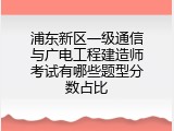 浦东新区一级通信与广电工程建造师考试有哪些题型分数占比