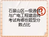 石景山区一级通信与广电工程建造师考试有哪些题型分数占比
