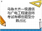 乌鲁木齐一级通信与广电工程建造师考试有哪些题型分数占比
