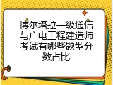 博尔塔拉一级通信与广电工程建造师考试有哪些题型分数占比