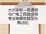 大兴安岭一级通信与广电工程建造师考试有哪些题型分数占比