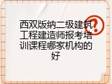 西双版纳二级建筑工程建造师报考培训课程哪家机构的好