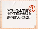 淮南一级土木建筑造价工程师考试有哪些题型分数占比
