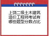 上饶二级土木建筑造价工程师考试有哪些题型分数占比